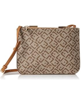 Liu Jo Damen S Cross Body Manhattan Printed Umhängetasche, Braun (Arenaria), 5x18.5x25 cm