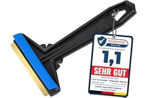 L & P CAR DESIGN Eiskratzer Auto Messing - Murska TESTSIEGER 2024* - schnell, mühelos & schonend - Scheibenkratzer Auto - effizient sicher Schneekratzer Auto - Premium HIPS & Messingklinge - Finnland - Farbe zufällig