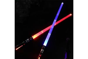 ZYGSEVE Lightsaber for Kids - 2 Pack Lightup Saber, Retractable Light up Saber, LED Light Sword Set with for Halloween Xmas Children Day Gifts, Dress Up Parties Costume