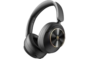OneOdio Focus A6 Hybrid Active Noise Cancelling Headphones, 75H Playtime, Wireless Bluetooth Over Ear Headphones with LDAC Hi-Res Lossless Audio, Bluetooth 6.0, APP Control, for Travel PC Office