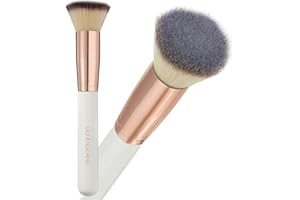 ‎LILY ENGLAND Premium Kabuki Pinsel & Make Up Pinsel für Puder, Mineralpuder, Bronzer, Rouge, flüssig & Creme Makeup – Foundation Pinsel & Powder Brush in Rosegold, Lily England