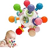 Circle Toys Bebek Montessori Duyusal Diş Kaşıyıcı Top &ndash; Motor Becerileri Gelişim Oyuncağı - &Ccedil;ok Renkli