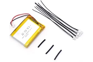 SHAWOROCE 2200mAh 3,7V 804050 Akku Batterien für GPS Bluetooth Kopfhörer Headset Intercom MP3 MP4 Mini DV Kleine Kamera Videospiele Wiederaufladbare Lipo Batterie mit JST Stecker