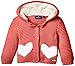 TOM TAILOR Kids Baby Girls heart intarsia knit hoody/508 Hoodie, Red (smooth Papaya 5510), 18-24 months (Manufacturer size: 92)