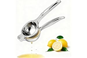 WINDFROMORT Ręczna wyciskarka do cytrusów – wyciskarka do cytrusów, średnica 7 cm, stal nierdzewna, trwała, maksymalna wydajność soku, idealna do kuchni, baru i restauracji (srebrna)