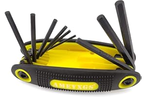 ZSHJGJR Outil de Maintenance pour tir à l'arc Jeu de clés Allen de l'Archer Jeu de clés à l'arc de 9 en 1