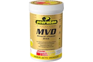 ‎PEEROTON Peeroton MVD Mineral Vitamin Drink - Himbeer-Zitrone, Elektrolyt Pulver mit den 5 wesentlichen Elektrolyten plus Zink, Magnesium und Vitamin C - regelmäßig einnehmen und das Immunsystem stärken, 300g