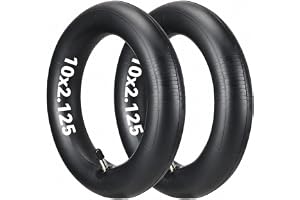 Satgoo E Scooter innerslang 10 x 2,125, ultratjocklek, 23 mm lång rak ventildesign, för Segway Ninebot F25/F30/F65D etc., 10