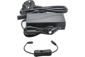 JnDee™ 12V 5A 60W AC/DC Power Supply Adapter Transformer with Switch ## Great for LCD Monitors and LCD TVs and Powering LED Strip ## (12V-5A)