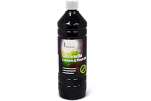 HANDIC Bird Brand Lot de bouteilles d'huile anti-insectes pour lampe à huile Parfum citronnelle 1 l