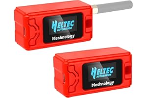 FEYIO 2 PCS Case for ESP32 LoRa V3 Module Board Device Antenna OLED Protection Case with Type C and Copper Tube Antenna Interface （Red)