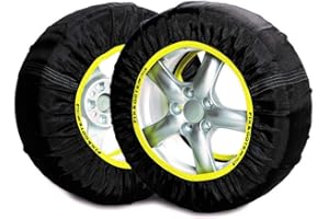 SNOVIT FIX&GO TEX PLUS Talla M - Cadena de nieve textil. Turismo, SUV, 4x4 y furgoneta. Certificación ZT EN-16662-1. Set 2 Uds.