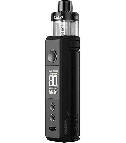 NILI VOOPOOO Drag X Plus Kit Professional Edition (Noir + Noir) 100W, E-Cig  équipé d'une capsule TPP 2.0 de 5,5 ml, alimenté par une seule batterie  18650/27100 (externe), sans nicotine : Amazon.fr: