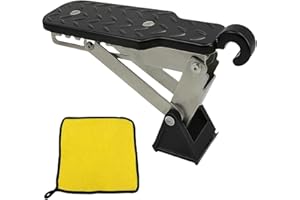 LCOUACEO Gradino per Portiera Auto Universale con Cuscino a Buffer, Pieghevole Gradino per Portiera Auto Antiscivolo, per Veicoli con Chiusure Delle Porte a Forma di U, SUV, Camper, Jeep