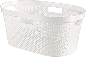 Curver Infinity Recycled - Cesta Blanco, 39 L