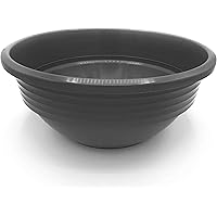 Blumenschale 25 cm Durchmesser Anthrazit - Pflanzschale aus Kunststoff - witterungsbeständiger Pflanztopf für Garten…