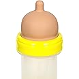 The Teatle Fast Flow Baby Bottle with Soft Silicone Orthodontic Teat - PVC, BPA Free, Anti-Colic Valve Baby Feeding Bottle with REALATCH Technology - Closer to Nature Baby Bottle for 3+ Months - 200ml