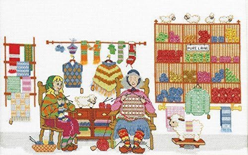 Royal Paris The Knitters Cross Stitch Kit