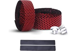 PLATT Ruban de guidon universel antidérapant avec bouchon pour accessoires Absorbant Les Chocs Confort Bande