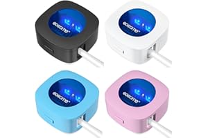 ‎OOCOME OOCOME 4PCS Tragbares UV-Zahnbürsten-Desinfektionsmitteletui, Zahnbürsten-Desinfektionsmittel-Halter, Organizer, Zahnbürstenreiniger-Halter mit Aufkleber, freie Stanzung, für Reisen und Familie