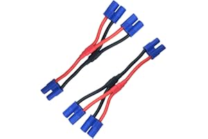 FLY RC EC2 Plug Parallel Battery Connector Cable EC2 Connector Style Parallel Y Splitterfor Quadcopters Multirotors RC LiPo Battery Male and Female Connectors
