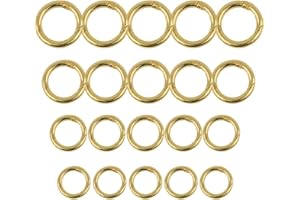 BESTZY Rund Karabinerring, 20 Stück Frühling Snap Clips Trigger Frühling O-Ring Karabiner Schnappclip für Schlüssel Organisation…