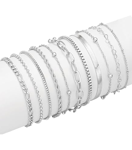 Prosy Bracciale Impilabile Multilayer Cristallo E Nappa - Gioielli Fatti A Mano Regolabili Per Donne, Ragazze (Rosso)