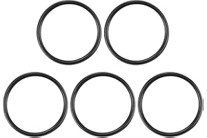 UHATa Nitrile Rubber O-Ring 44mm ID, 52mm OD, 4mm Width Washer Gasket Sealing-Applications for Auto Plumbing Faucet Air Gas Repair-[Qty 5 Black]