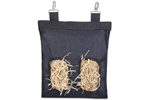 JPYH Borsa per Fieno, Sacco di Fieno per Animali Domestici Sacchetto per Fieno Appeso Sacco per Fieno Sacco per Alimentazione per Coniglietto di Porcellino D'India Cincillà Piccolo Animali Domestici