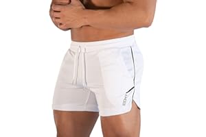 Superora Shorts Deportivos Hombre Pantalones Cortos Short de Ejercicio Deporte Secado Rápido de Malla con Cordón para Playa Correr Jogging Running al Aire Libre Ligero y