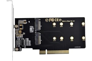 Xiwai Dual 2X NVME M.2 AHCI auf PCIE Express 3.0 Gen3 X8 X16 Raid Card VROC Raid0 Hyper Adapter