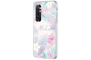 ZhuoFan Funda para Xiaomi Mi Note 10 Lite 4G, Cárcasa Silicona Transparente con Dibujos Diseño Suave TPU Antigolpes de Protector Piel Case Cover Fundas Movil para Mi Note10 Lite, Aloha