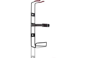 FSS UK Metal Transport Bracket with middle clip (Retainer) for 2 KG fire extinguisher. Suitable for Powder, Water, Foam or Wet Chemical fire extinguisher