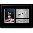 HWC Trading FR Muhammad Ali Gift Signed FRAMED A4 Printed Autograph Boxing Gifts Print Photo Picture Display