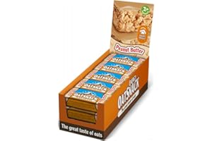 DAVINA OAT SNACK EnergyOatSnack Peanutbutter (15x65g) | Kohlenhydrat Energieriegel mit Haferflocken für Sport & Freizeit | Langanhaltende Energie & leckerer Geschmack | Handgemacht & Veggie | Das Original