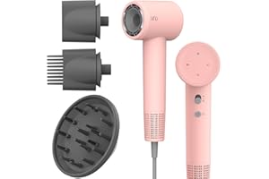 AINA Hair Dryer with Diffuser,Comb,Nozzle for Women Brushless Motor 160,000RPM Ionic Blow Dry high Speed Dryer