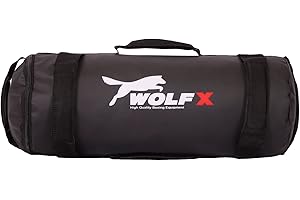 WOLF IMPEX Power Cloth/Sand FILLED Bag Boxing MMA Training Fitness 5-40kg (Black)