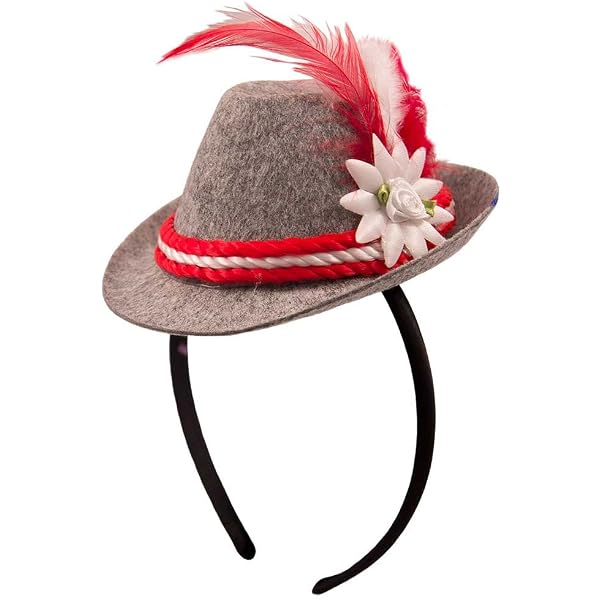 Serre-tête Oktoberfest Avec Cœurs En Pain D'épice - Accessoire Festif Pour Fête Bavaroise Et Carnaval