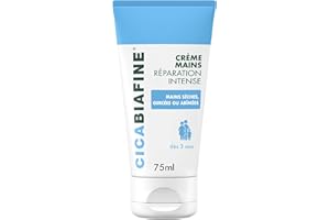 Cicabiafine Crème Mains Réparation Intense, Mains Sèches Gercées ou Abîmées, Tube de 75 ml
