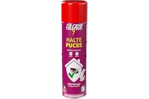 FULGATOR - Insecticide HALTE Puces - Action rapide et puissante contre les parasites des animaux domestiques comme les puces et leurs larves - Sans odeur ni retombées - Fabriqué en France - 500mL