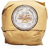 Formaggio a pasta dura Affinato in Crosta con Paglia e Fieno | Tipico Toscano | 500 gr | Prodotto con Latte di Pecora 100% it