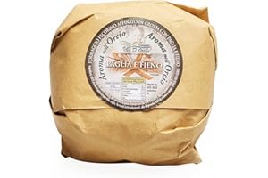 SALUMI PASINI Pecorino affiné en croûte avec de la paille et du foin | Pecorino typiquement toscan | 500 gr | Produit avec lait de brebis 100% italien