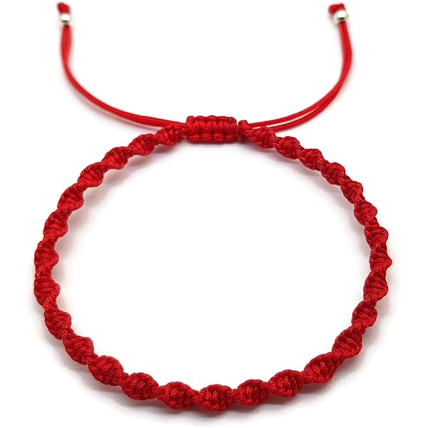 Bracciale Filo Rosso Del Destino Con Iniziale In Argento 925 - Portafortuna Amore E Amicizia