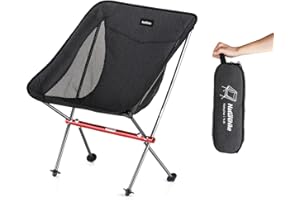 Naturehike Sedia da campeggio Sedia da pesca ultraleggera Sedia pieghevole con borsa per il trasporto Piccola sedia da campeggio portatile compatta per campeggio Picnic Escursionismo 150 kg