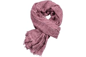 LIUPUUDLY Sciarpa Uomo Donna Autunno e Inverno Morbido Elegante Lunghe Foulard in Cotone Scaldacollo