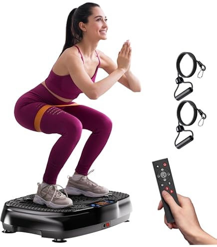 Piastra Vibrante Pedana Vibrante Macchina For Esercizi Allenamento For Tutto Il Corpo Piattaforma Fitness Vibrante Macchina For Drenaggio Linfatico, For Perdita Di Vibration Plate