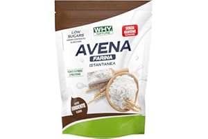 WHY NATURE AVENA FARINA ISTANTANEA - Farina Di Avena Istantanea Aromatizzata - Senza Glutine - 1 Kg (Cioccolato Fondente)