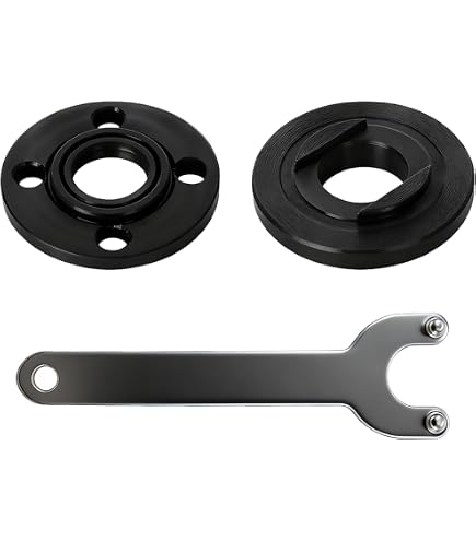 Angle Grinder Outer Flange Nut Set – M10 Hexagon With Press Plates, Fits 100mm Grinders, Supports 20/22/22.2mm Blades, Metal Construction