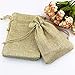 Produktbild SMHILY 50 Teile/Paket Festival Weihnachtsfeier Hochzeit Gefälligkeiten Hessischen Sackleinen Jute Geschenk Taschen 3 Größen Bunte Kordelzug Wohnkultur