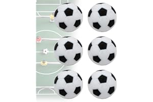 KEMUZ 6 Pezzi Mini Biliardino Gioco,23 mm/0,9 Pollici Calcio Balilla,calcetto da tavolo per bambini,palline calcio balilla Palline per Adulti Bambini Sollievo Relax,palline calcio balilla professio